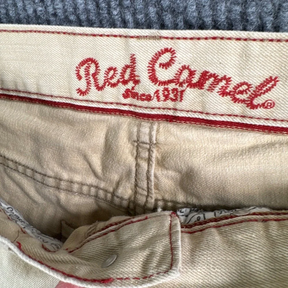 Red Camel Mens Original Straight Tan Khaki Jeans 33x29 Western Streetwear‎ Denim